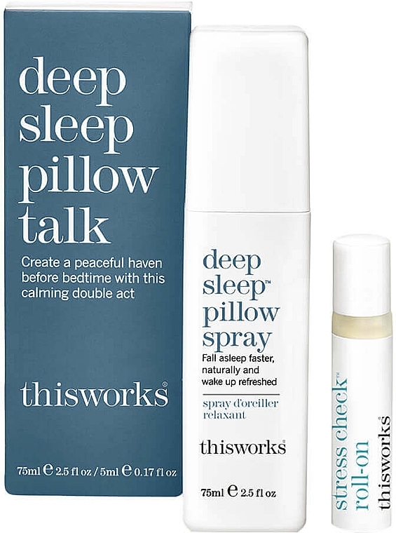 セット - This Works Deep Sleep Pillow Talk Kit (mist/75ml + oil/5ml) — photo N1