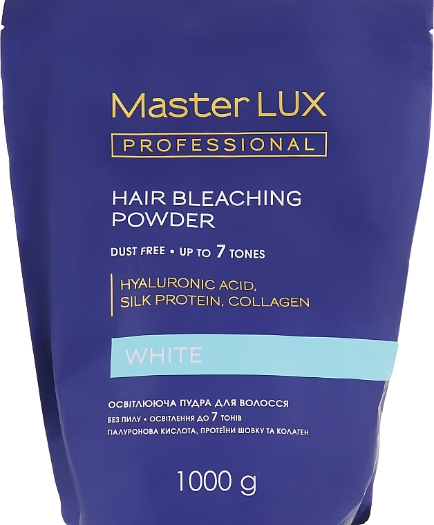 Bleaching Powder - Master LUX Professional White Hair Bleaching Powder — photo N3