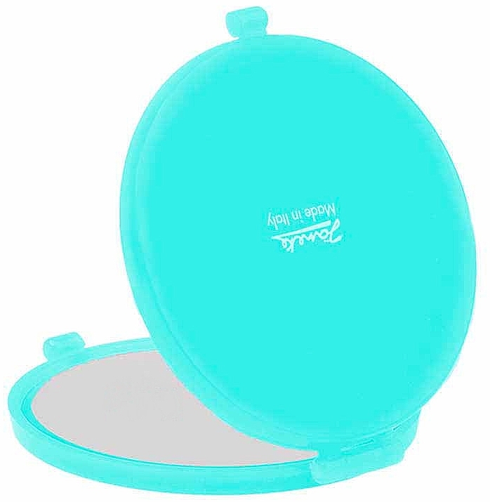 Pocket Mirror, 82448, turquoise - Compact Bag Mirror 73 mm — photo N3