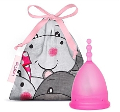 Menstrual Cup, size L, pink - LadyCup Revolution Pinky Hippo — photo N1