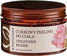 Fragrances, Perfumes, Cosmetics Sugar Body Peeling "Violet Peony" - Bosphaera