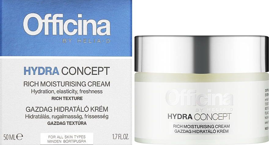 Intensive Moisturizing Face Cream - Helia-D Officina Hydra Concept Rich Moisturising Cream — photo N1
