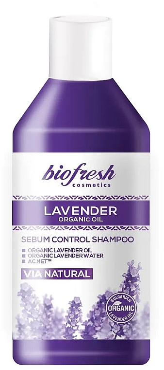 Sebum-Regulating Shampoo - BioFresh Lavender Organic Oil Sebum Control Shampoo — photo N1