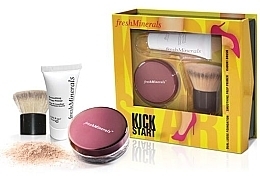 Fragrances, Perfumes, Cosmetics Set - Freshminerals "Kick Start" (Powder/6g + Base/9ml + Brush)