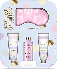 Set - Grace Cole The Luxury Bathing Nourishing Delights Set (b/cr/50 ml + h/cr/50 ml + acc/1 pcs + sh/gel/100 ml) — photo N1