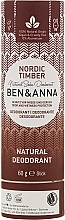 Fragrances, Perfumes, Cosmetics Soda Deodorant "Northern Forest" (plastic) - Ben & Anna Natural Soda Deodorant Paper Tube Nordic Timber