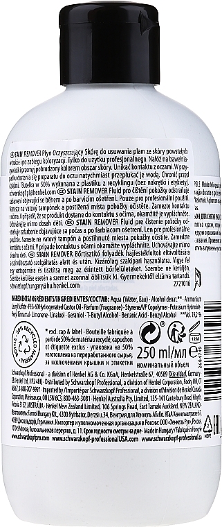 Stain Remover Skin Cleansing Fluid - Schwarzkopf Professional Stain Remover Skin Cleansing Fluid — photo N2