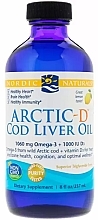 Dietary Supplement "Omega-3 & D3" in Liquid, 1060mg - Nordic Naturals Arctic-D Cod Liver Oil — photo N1