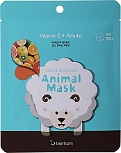 Fragrances, Perfumes, Cosmetics Vitamin C & Arbutin Sheet Mask - Berrisom Animal Mask Vitamin C + Arbutin Series Sheep