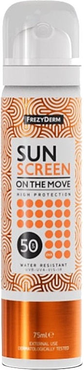 Facial Sunscreen Spray - Frezyderm Sun Screen On The Move SPF50 — photo N4