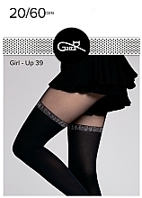 Fragrances, Perfumes, Cosmetics Tights "Girl-Up W.39" 20/60 Den, nero silver - Gatta