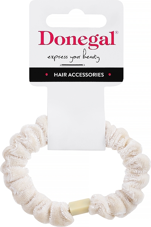 Hair Tie FA-5679+2, cream - Donegal — photo N1