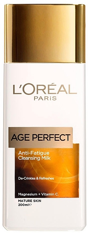 Cleansing Milk for Face - L'Oreal Paris Age Perfect Anti-Fatigue Cleansing Milk — photo N1