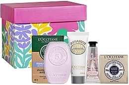Fragrances, Perfumes, Cosmetics Set - L'Occitane Multiline Set (solid/shm/60g + h/cr/10ml + b/milk/20ml + soap/50g)