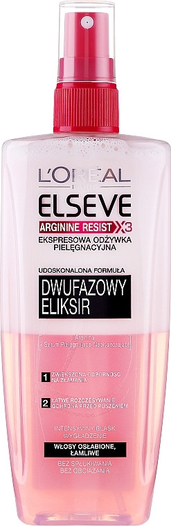 Express Conditioner "Double Elixir" for Weak, Loss-Prone Hair - L'Oreal Paris Elseve Conditioner — photo N1