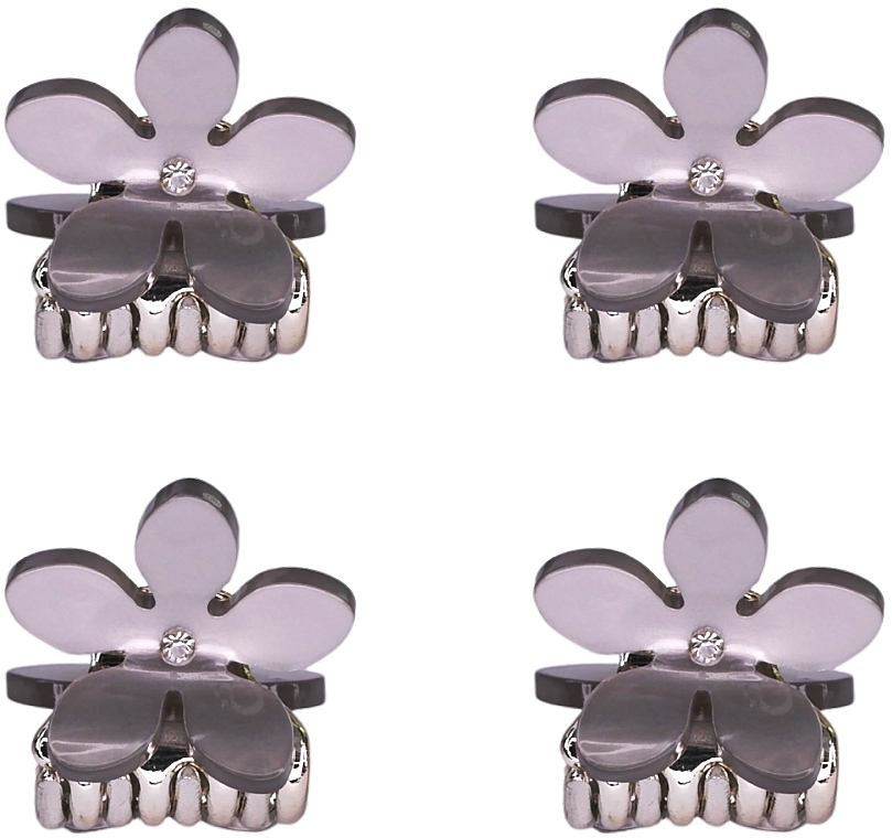 Set of mini hairpins, 4 pcs., purple - Lolita Accessoires — photo N1
