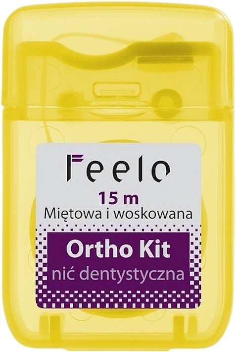 Orthodontic Set in Cosmetic Bag, yellow - Feelo Ortho Kit — photo N3