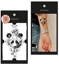 Temporary Tattoo "Geometric Panda" - Tattooshka — photo N3