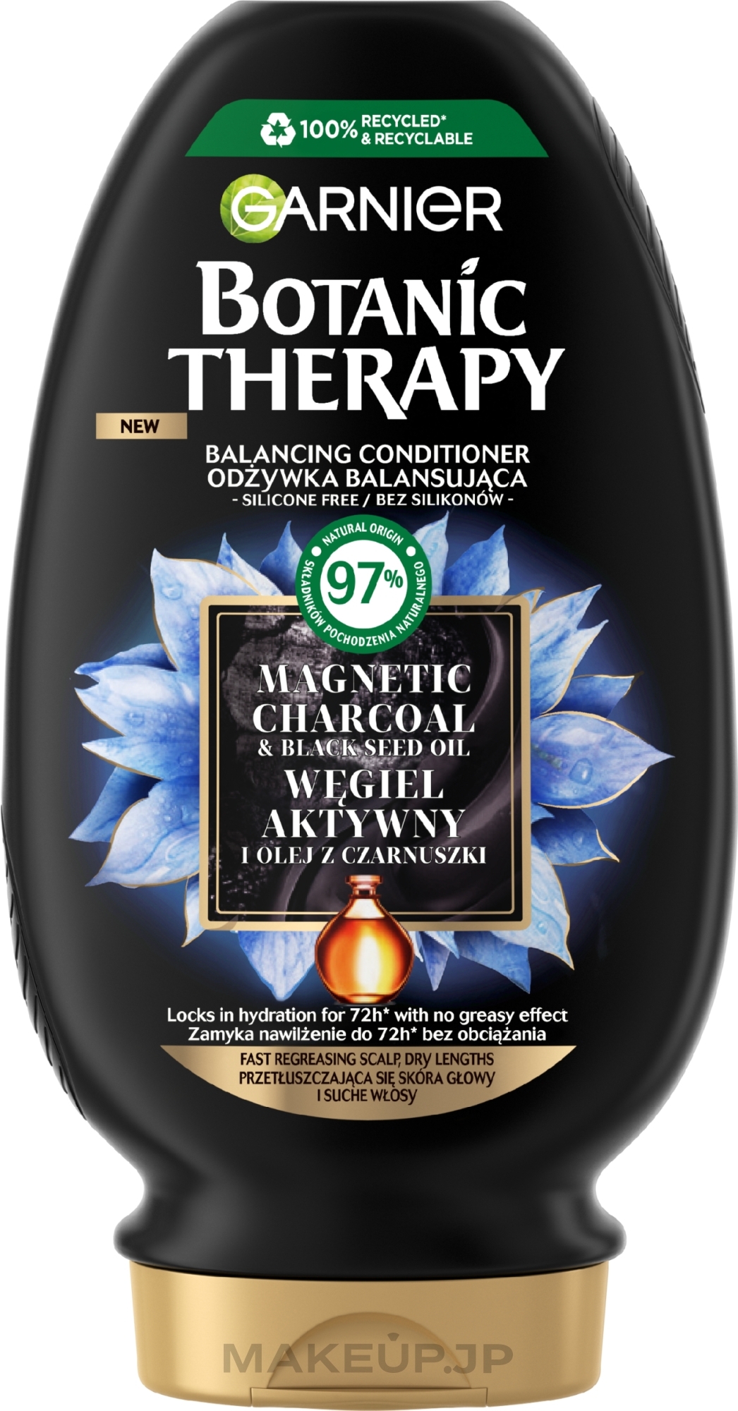 Charcoal & Black Thyme Oil Conditioner - Garnier Botanic Therapy Balancing Conditioner — photo 200 ml