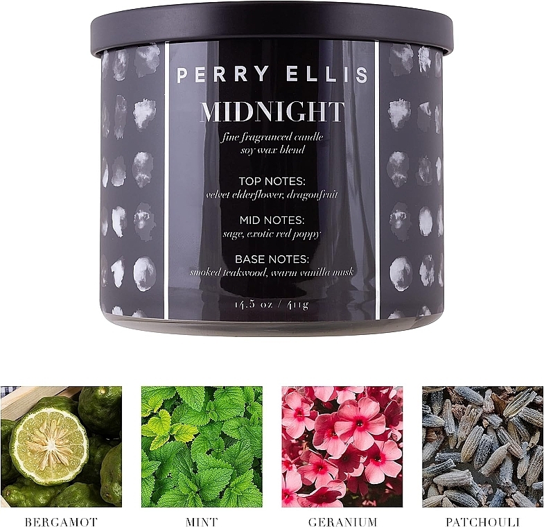 Scented Candle - Perry Ellis Midnight Fine Fragrance Candle — photo N3