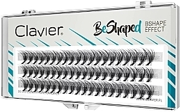 False Lashes, B, 9, 10, 11 mm - Clavier BeShaped MIX — photo N1