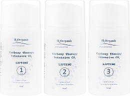 Fragrances, Perfumes, Cosmetics Carboxy Therapy Lifting Set - H2Organic Carboxy Therapy Intensive CO2 Lifting (3xgel/50ml)