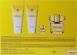 Versace Yellow Diamond - Set (edt/90ml + edt/5ml + b/lot/100ml + sh/gel/100ml)  — photo N7