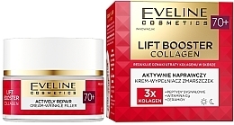 Actively Regenerating Wrinkle Filler Cream 70+ - Eveline Lift Booster Collagen Actively Repairing Cream-Wrinkle Filler 70+ for Day and Night — photo N1