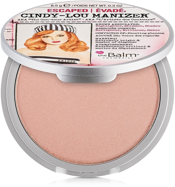 Highlighter, Shimmer and Shadow - theBalm Cindy-Lou Manizer Highlighter & Shadow — photo N1