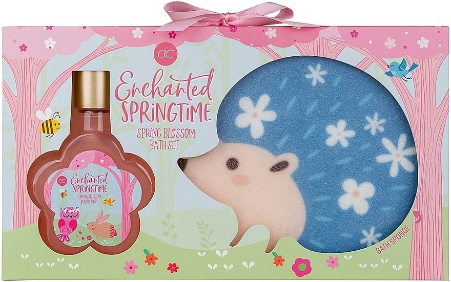 Set - Accentra Enchanted Springtime Bath Care Set (bath/foam/100ml + sponge/1pcs) — photo N1