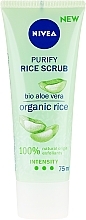 Face Scrub "Aloe Vera and Iris" - Nivea Purify Rice Scrub — photo N4