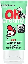 Fragrances, Perfumes, Cosmetics Soothing Hand Mask - Floslek Oh! Creamy Soothing Hand Mask Cica