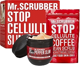 Fragrances, Perfumes, Cosmetics Set - Mr.Scrubber Stop Cellulite Hot Pepper Slim (cr/250g + scrub/200g)