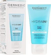 Fragrances, Perfumes, Cosmetics Enzyme Face and Decollete Peeling - Dermedic Hydrain3 Hialuro Peel