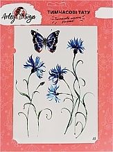 Flash Tattoo "Tender Cornflowers" - Arley Sign — photo N1