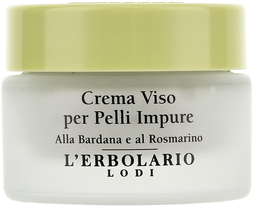 Rosemary & Burdock Face Cream for Problem Skin - L'erbolario Crema Viso per Pelli Impure — photo N2