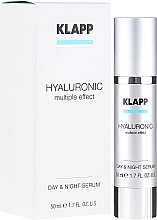 Face Serum "Hyaluronic Day and Night" - Klapp Hyaluronic Multiple Effect Day & Night Serum — photo N1