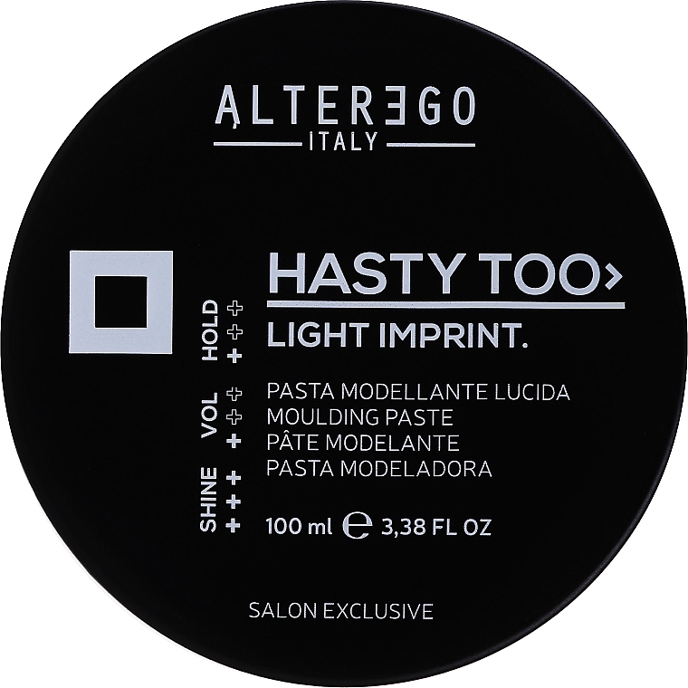 Medium Hold Hair Shine Paste - Alter Ego Hasty Too Light Imprint Molding Paste — photo N1