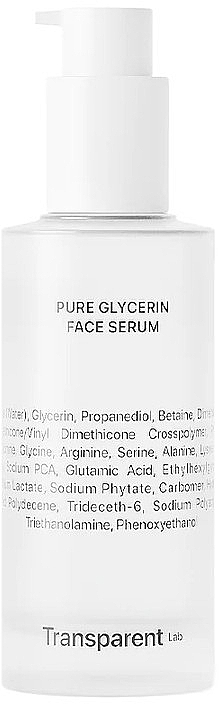 Moisturizing Face Serum with Glycerin - Transparent Lab Pure Glycerin Face Serum — photo N1
