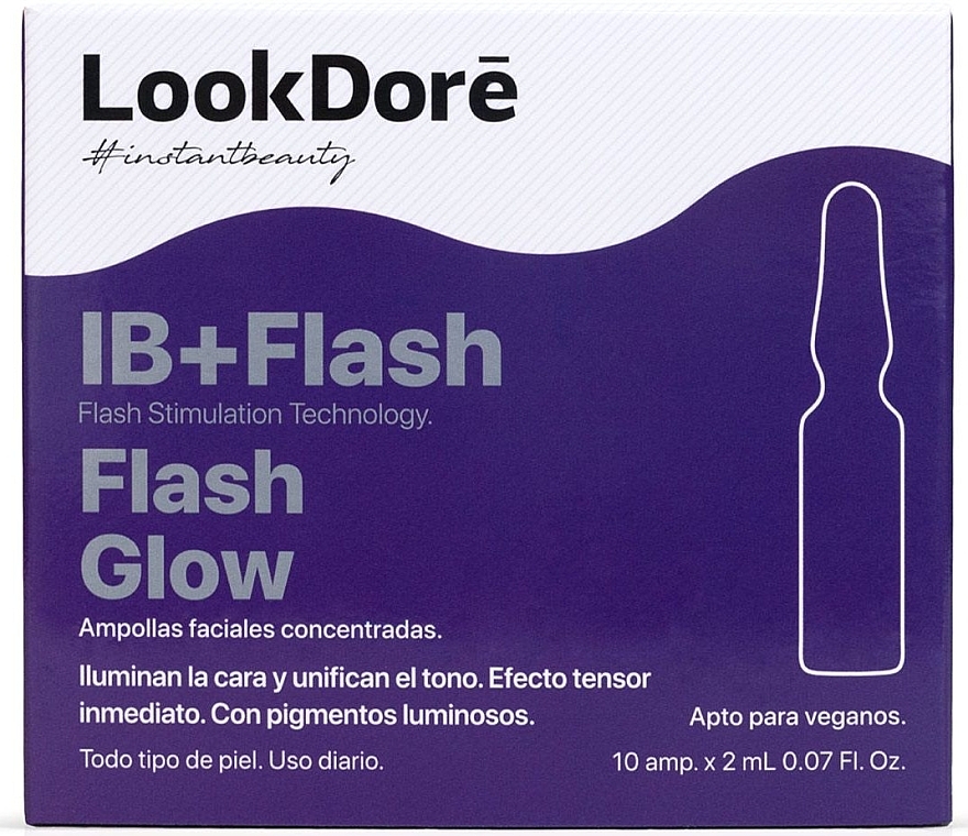 Concentrated Face Ampoule Serum - LookDore IB+Flash Glow Ampoules — photo N1