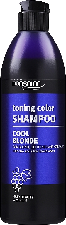 Repair Shampoo for Blonde & Gray Hair - Prosalon Hair Care Light and Gray Shampoo — photo N1