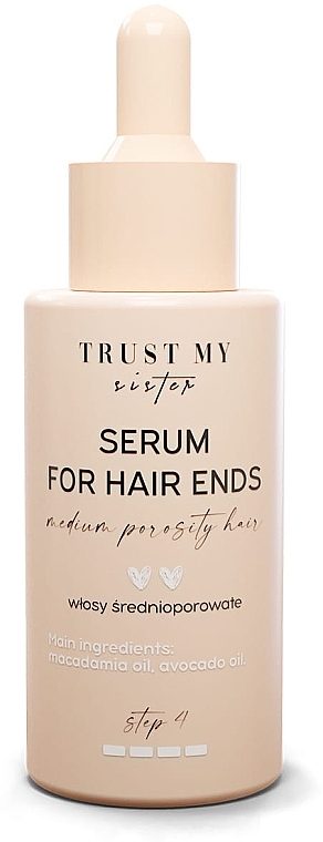 Medium Porosity Hair Serum - Trust My Sister Medium Porosity Hair Serum For Hair Ends — photo N1