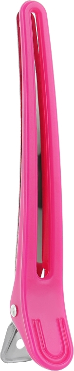 Duck Hair Clip, plastic-metal, 10 cm, pink - Vero Professional — photo N1