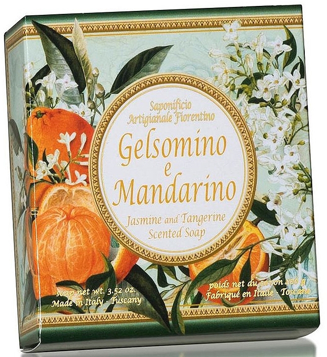 Natural Jasmine & Tangerine Soap - Saponificio Artigianale Fiorentino Jasmine & Tangerine Soap — photo N1