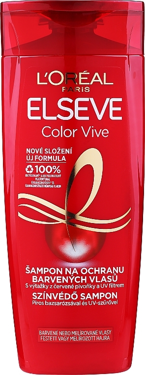 Colored Hair Shampoo "Color & Shine" - L'Oreal Paris Elseve Shampoo Color Vive — photo N3