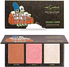 Face Makeup Palette - Makeup Revolution The Simpsons Treehouse of Horror Face Palette Spooktacular — photo N2