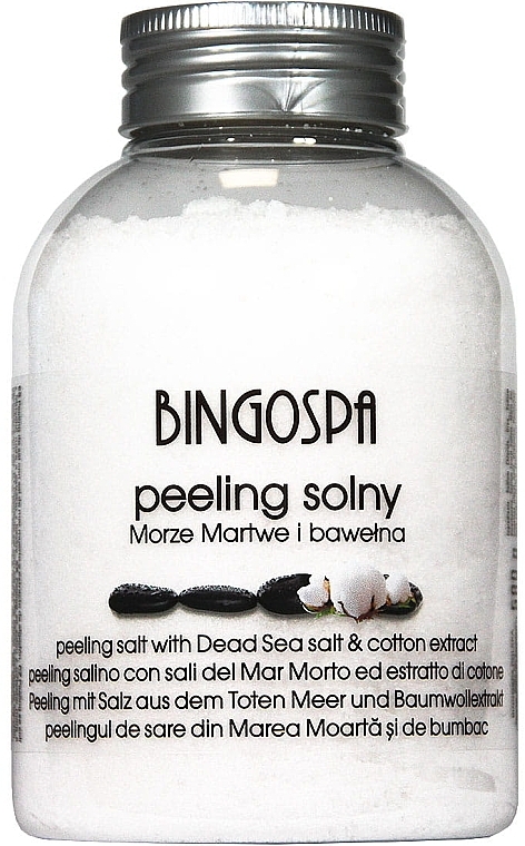 Dead Sea Salt and Coton Extract Spa Peeling Salt - BingoSpa Salt Peeling With Salt — photo N1