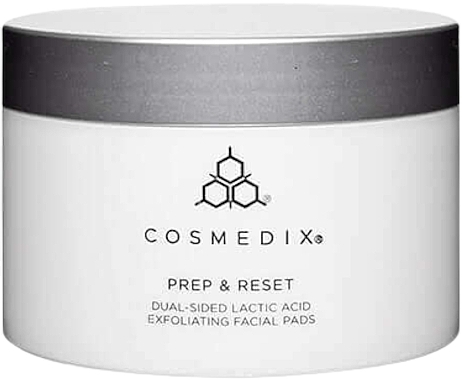 Dual-sided Exfoliating Face Pads - Cosmedix Prep & Reset Dual-Sided Lactic Acid Exfoliating Facial Pads — photo N1