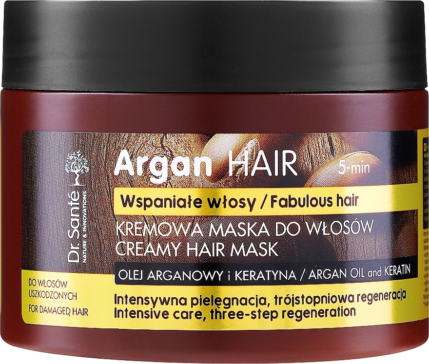 Hair Cream Color "Intensive Care" with Argan Oil & Keratin - Dr. Sante Argan Hair — photo N3
