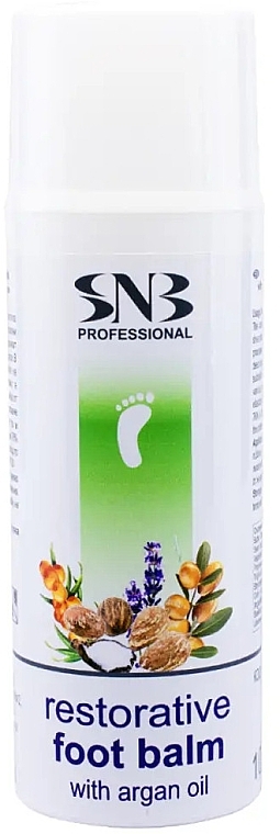 Revitalizing Foot Balm with Argan Oil - SNB Professional Restorative Foot Balm With Argan Oil — photo N1